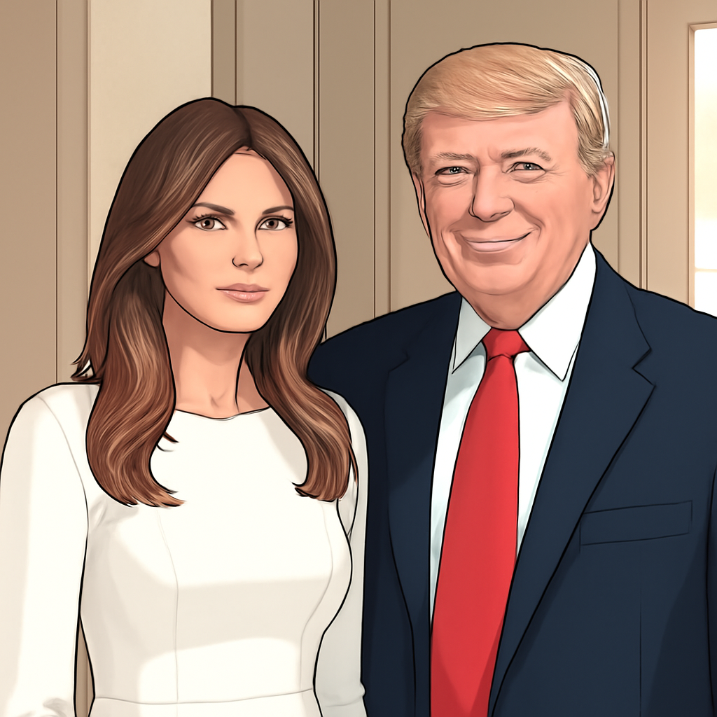 Встреча с Дональдом Трампом — иллюстрация к статье «мелания трамп биография»