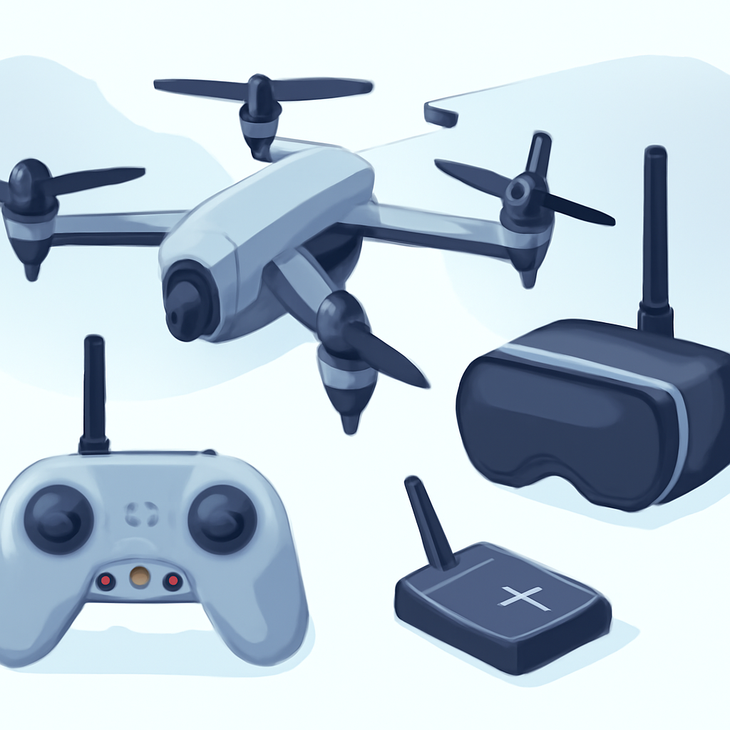Из чего состоит FPV-система: основные компоненты — иллюстрация к статье «фпв дрон главные особености и что нужно знать для безопасности»